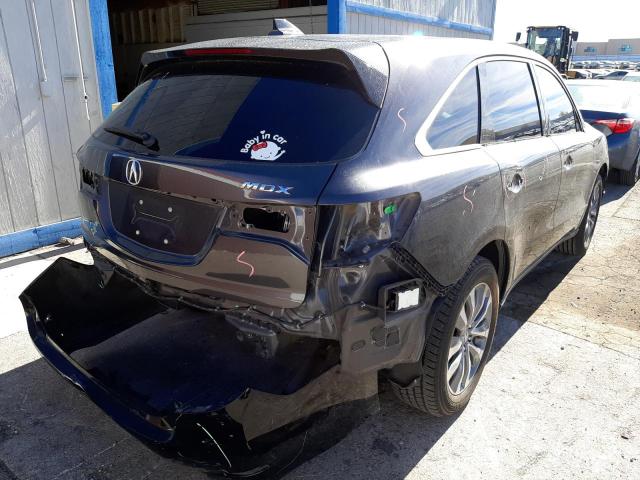 Photo 4 from auction – 2014 ACURA MDX TECHNO with VIN 5FRYD3H6XEB001715