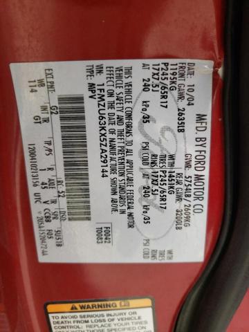 Photo 10 from auction – 2005 FORD EXPLORER X with VIN 1FMZU63KX5ZA29144