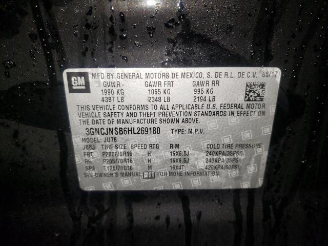 Photo 10 from auction – 2017 CHEVROLET TRAX LS with VIN 3GNCJNSB6HL269180