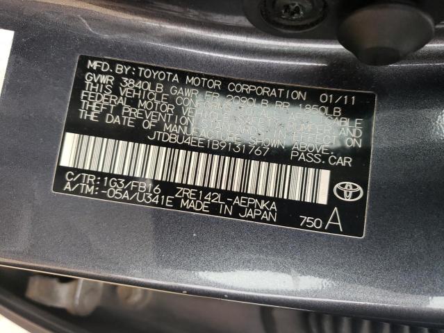 Photo 10 from auction – 2011 TOYOTA COROLLA BA with VIN JTDBU4EE1B9131767