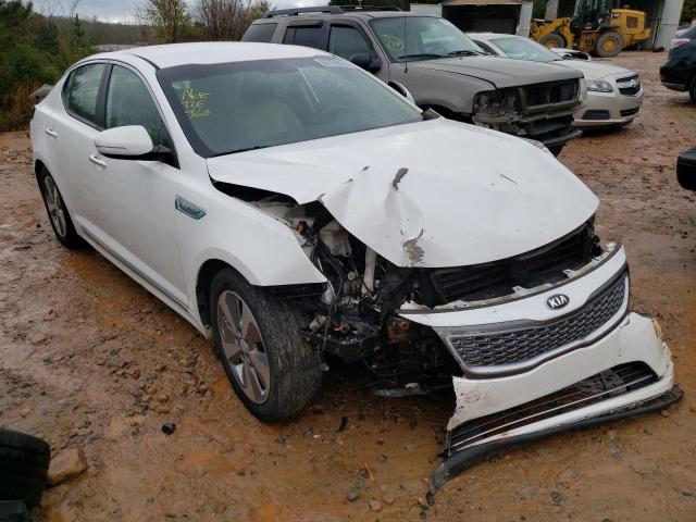 KIA OPTIMA HYB 2015 with VIN KNAGN4AD6F5091504 - Photo from auction