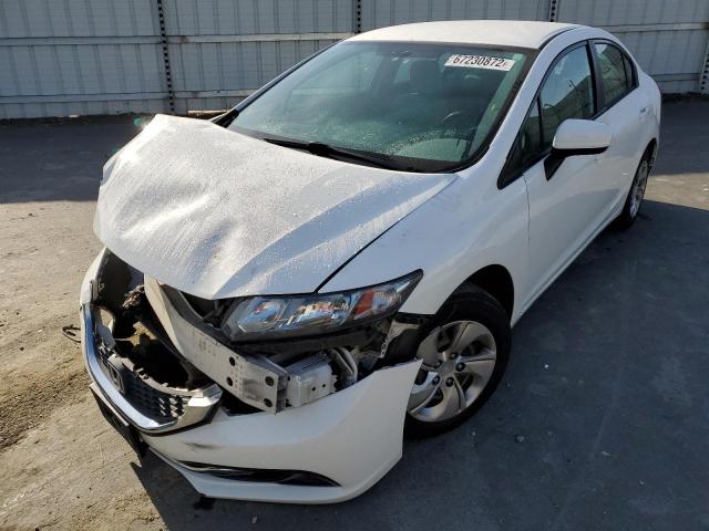 Photo 2 from auction – 2014 HONDA CIVIC LX with VIN 19XFB2F54EE244896
