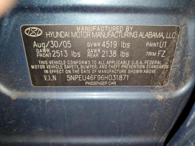 Photo 10 from auction – 2006 HYUNDAI SONATA GLS with VIN 5NPEU46F96H031871