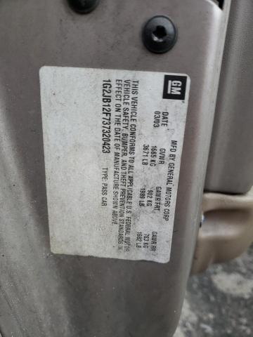 Photo 10 from auction – 2003 PONTIAC SUNFIRE with VIN 1G2JB12F737320423