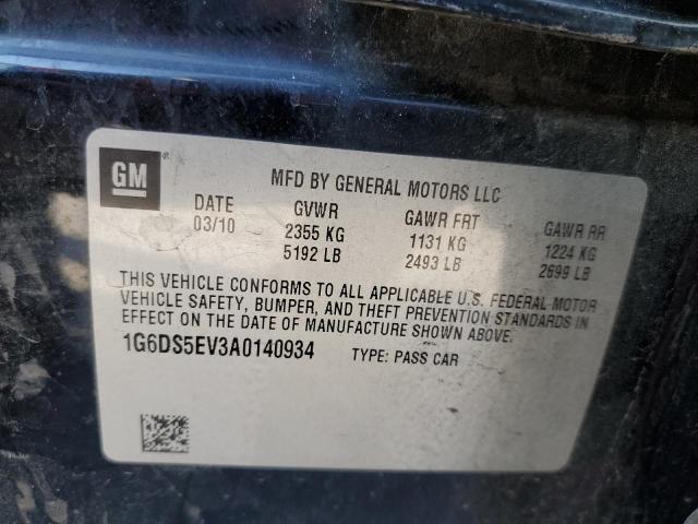 Photo 10 from auction – 2010 CADILLAC CTS PREMIU with VIN 1G6DS5EV3A0140934