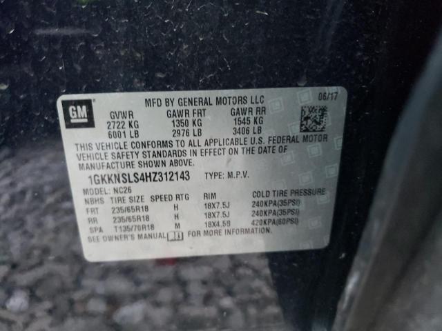 Photo 10 from auction – 2017 GMC ACADIA SLE with VIN 1GKKNSLS4HZ312143