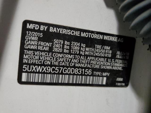 Photo 10 from auction – 2016 BMW X3 XDRIVE2 with VIN 5UXWX9C57G0D83156