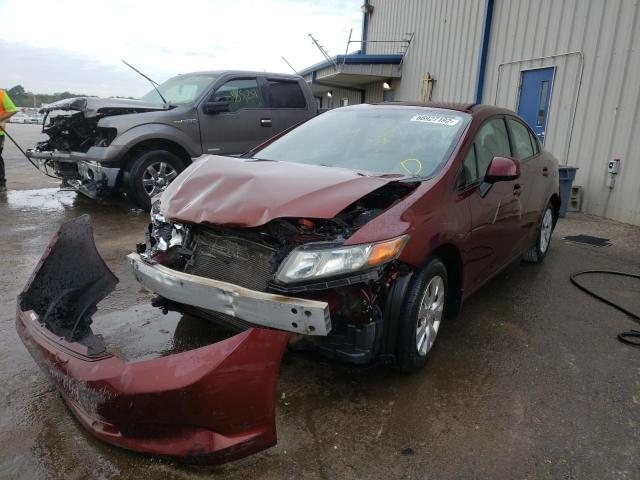 Photo 2 from auction – 2012 HONDA CIVIC LX with VIN 19XFB2F54CE073113