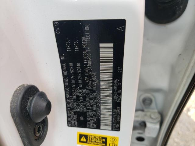 Photo 10 from auction – 2019 TOYOTA HIGHLANDER with VIN 5TDKZRFH2KS560067