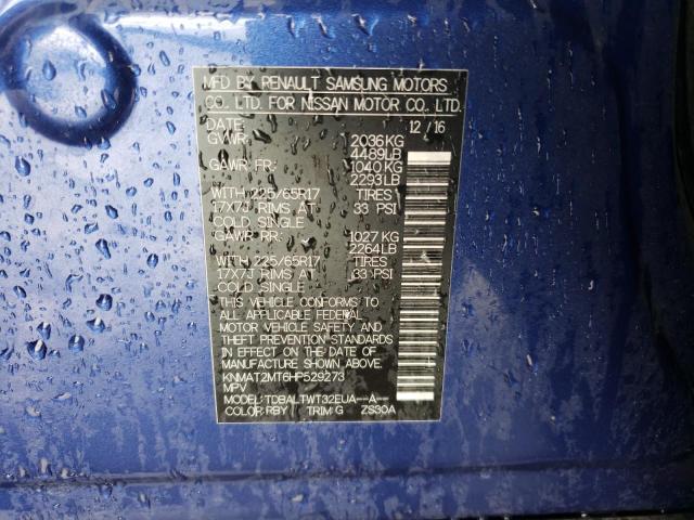 Photo 10 from auction – 2017 NISSAN ROGUE S with VIN KNMAT2MT6HP529273