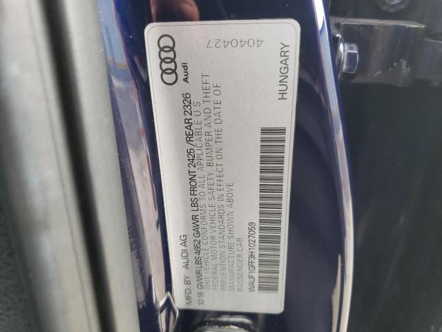 Photo 10 from auction – 2017 AUDI S3 PRESTIG with VIN WAUF1GFF3H1027059