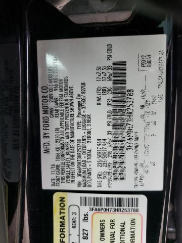 Photo 10 from auction – 2017 FORD FUSION SE with VIN 3FA6P0H73HR253788