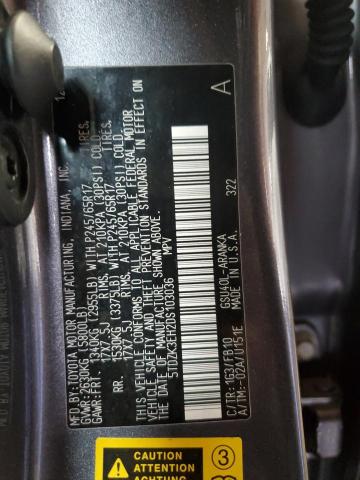 Photo 10 from auction – 2013 TOYOTA HIGHLANDER with VIN 5TDZK3EH2DS103036