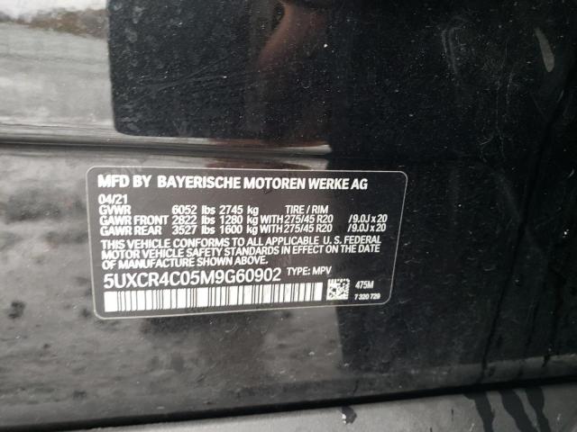Photo 10 from auction – 2021 BMW X5 SDRIVE with VIN 5UXCR4C05M9G60902