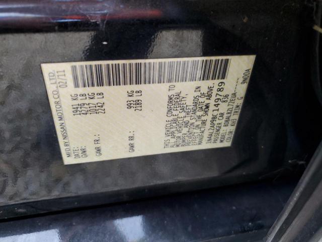 Photo 10 from auction – 2011 NISSAN ALTIMA BAS with VIN 1N4AL2AP9BC149789