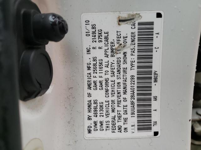 Photo 10 from auction – 2010 ACURA TL with VIN 19UUA8F28AA012299
