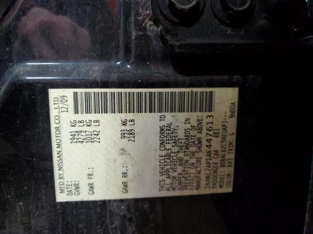 Photo 10 from auction – 2010 NISSAN ALTIMA BAS with VIN 1N4AL2AP1AN447613