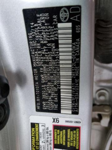 Photo 10 from auction – 2015 TOYOTA COROLLA L with VIN 2T1BURHE4FC321040
