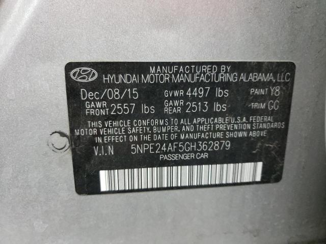 Photo 10 from auction – 2016 HYUNDAI SONATA SE with VIN 5NPE24AF5GH362879