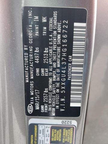 Photo 10 from auction – 2017 KIA OPTIMA EX with VIN 5XXGU4L37HG166722