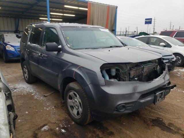 HONDA PILOT LX 2013 with VIN 5FNYF4H2XDB025512 - Photo from auction