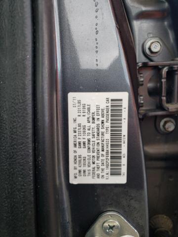 Photo 10 from auction – 2011 HONDA ACCORD SE with VIN 1HGCP2F69BA144533
