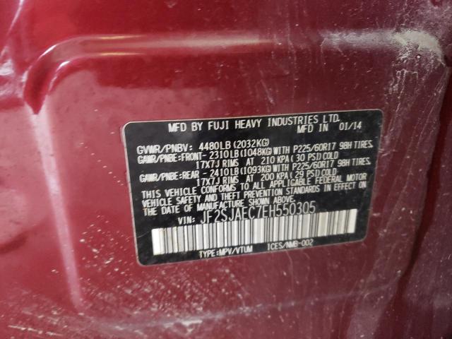 Photo 10 from auction – 2014 SUBARU FORESTER 2 with VIN JF2SJAEC7EH550305