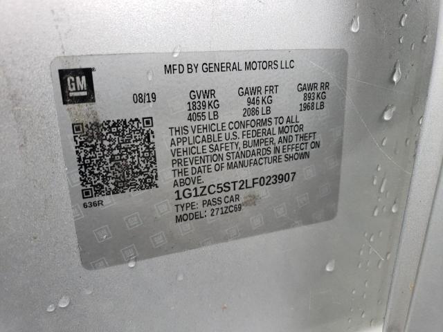 Photo 10 from auction – 2020 CHEVROLET MALIBU LS with VIN 1G1ZC5ST2LF023907