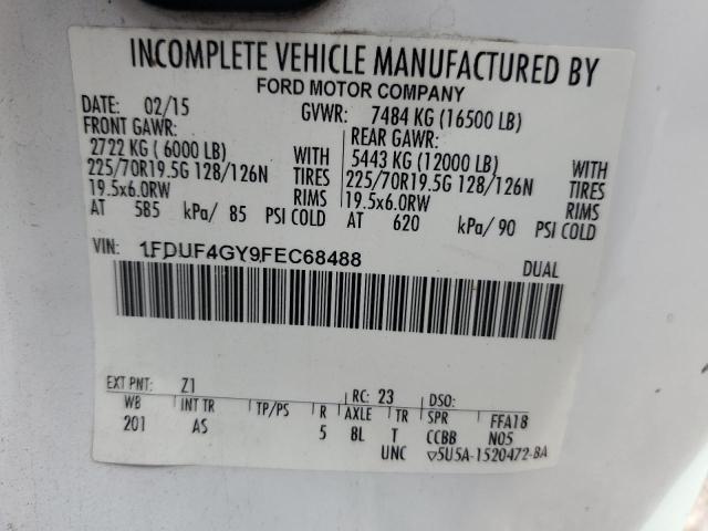 Photo 10 from auction – 2015 FORD F450 SUPER with VIN 1FDUF4GY9FEC68488