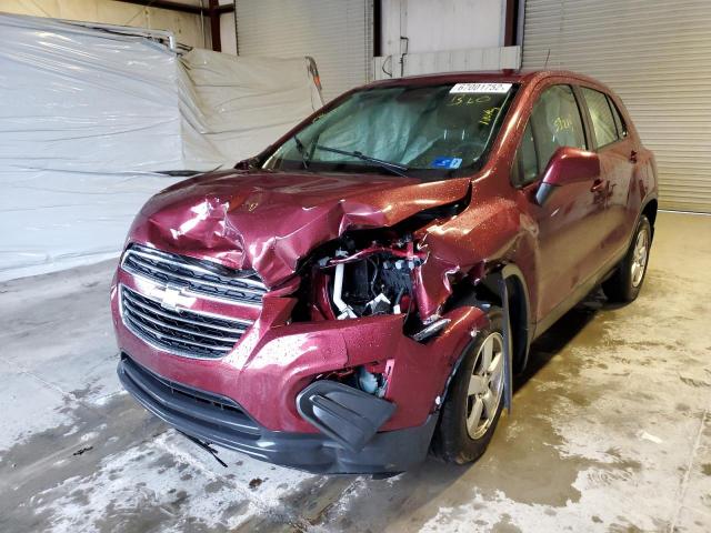 Photo 2 from auction – 2016 CHEVROLET TRAX LS with VIN 3GNCJNSB6GL268979