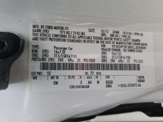 Photo 10 from auction – 2014 FORD FOCUS SE with VIN 1FADP3F26EL200500