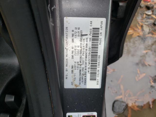 Photo 10 from auction – 2012 MAZDA 3 S with VIN JM1BL1W63C1584281