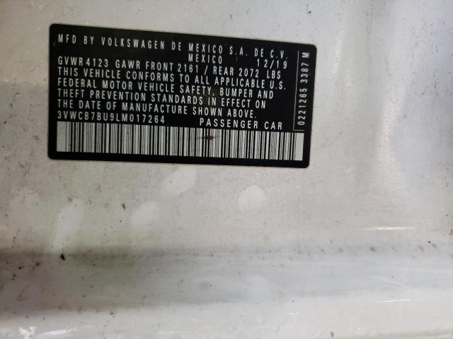 Photo 10 from auction – 2020 VOLKSWAGEN JETTA S with VIN 3VWCB7BU9LM017264