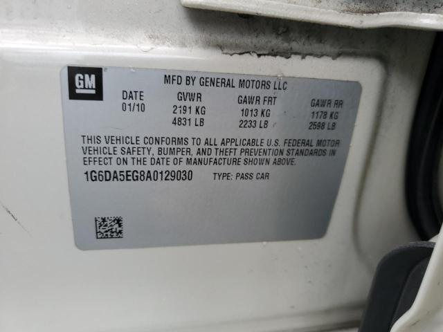 Photo 10 from auction – 2010 CADILLAC CTS with VIN 1G6DA5EG8A0129030