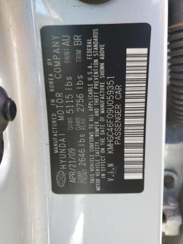 Photo 10 from auction – 2009 HYUNDAI GENESIS 4. with VIN KMHGC46F09U059351