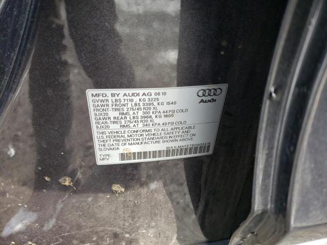 Photo 10 from auction – 2011 AUDI Q7 PREMIUM with VIN WA1LMAFE7BD000416
