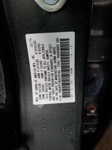 Photo 10 from auction – 2014 HONDA ACCORD EX with VIN 1HGCR2F79EA226799