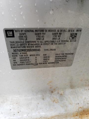 Photo 10 from auction – 2016 GMC SIERRA K15 with VIN 3GTU2NEC2GG388043
