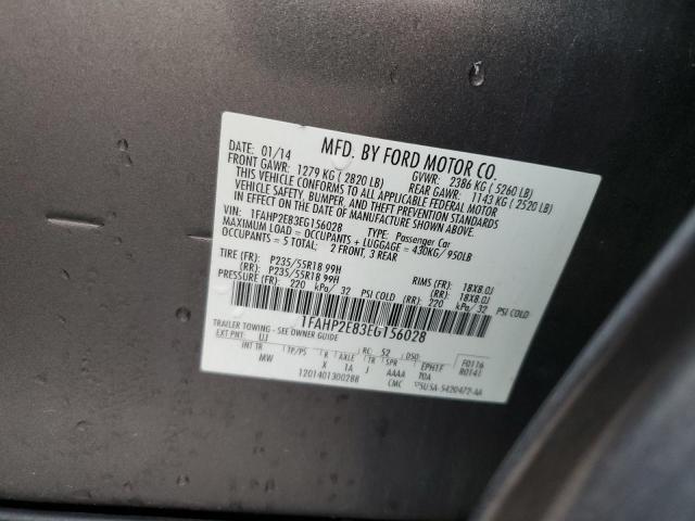 Photo 10 from auction – 2014 FORD TAURUS SEL with VIN 1FAHP2E83EG156028
