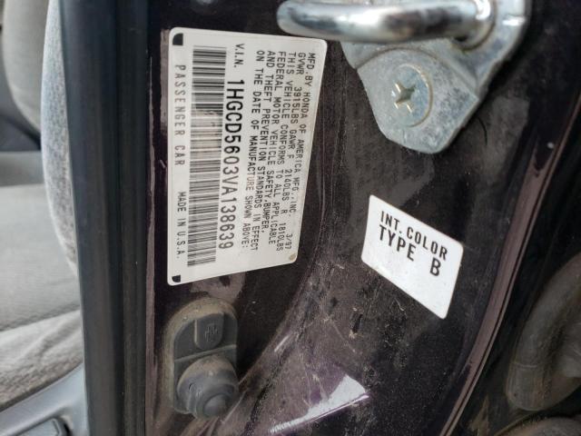 Photo 10 from auction – 1997 HONDA ACCORD SE with VIN 1HGCD5603VA138639