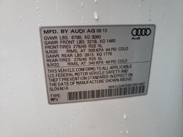 Photo 10 from auction – 2014 AUDI Q7 PREMIUM with VIN WA1LGAFE8ED001487