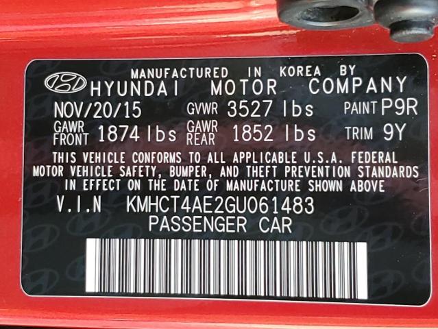 Photo 10 from auction – 2016 HYUNDAI ACCENT SE with VIN KMHCT4AE2GU061483