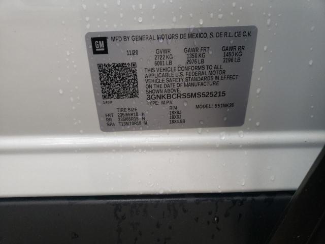 Photo 10 from auction – 2021 CHEVROLET BLAZER 2LT with VIN 3GNKBCRS5MS525215