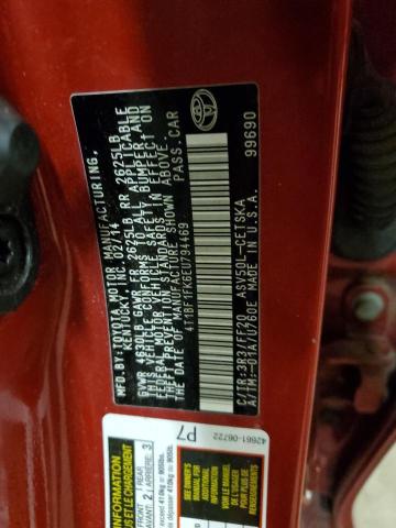Photo 10 from auction – 2014 TOYOTA CAMRY L with VIN 4T1BF1FK6EU794469