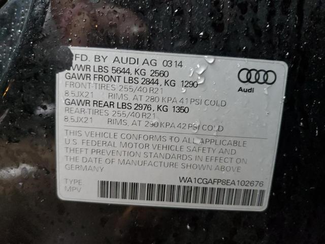 Photo 10 from auction – 2014 AUDI SQ5 PREMIU with VIN WA1CGAFP8EA102676