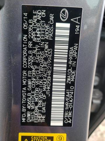 Photo 10 from auction – 2014 LEXUS CT 200 with VIN JTHKD5BH4E2199433