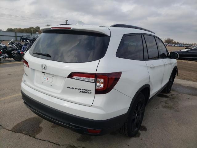 Photo 4 from auction – 2022 HONDA PILOT BLAC with VIN 5FNYF6H70NB038553
