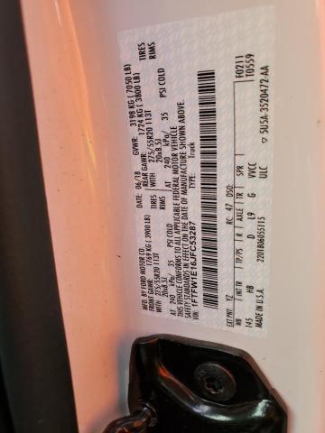 Photo 10 from auction – 2018 FORD F150 SUPER with VIN 1FTFW1E16JFC53287