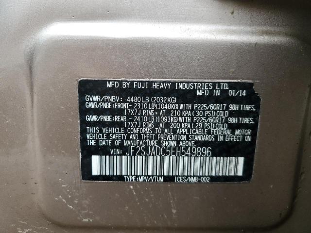 Photo 10 from auction – 2014 SUBARU FORESTER 2 with VIN JF2SJADC5EH549896