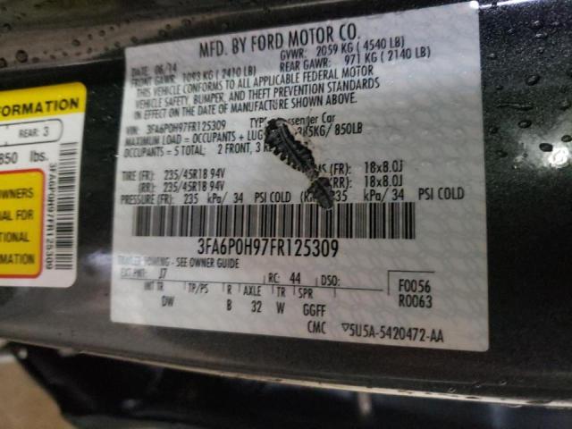 Photo 10 from auction – 2015 FORD FUSION SE with VIN 3FA6P0H97FR125309